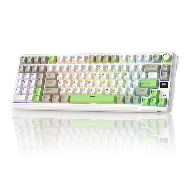 OEM ODM L98 Wireless Mechanical Keyboard with LeftHanded Southpaw Design Numpad Hot Swappable Knob TriMode 95 Keyboard BT24GUSB