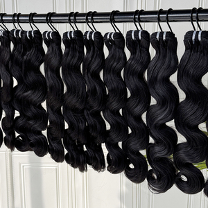 ผมมนุษย์แท้แบบ Body Wave สีธรรมชาติ เนื้อนุ่ม หนาแน่น แบบ Double Weft ขายส่งสำหรับต่อผม - Product Image 5