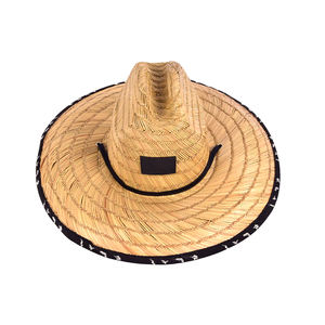 Chapeau de cowboy unisexe en paille rayée marron pour l'été, la pêche en mer et la pêche à la ligne, imperméable, pour la pêche à la <span class=keywords><strong>carpe</strong></span> et les sports de plein air - Product Image 4