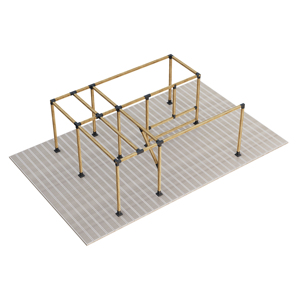 Support en L en acier pour pergola, connecteurs d'angle métalliques, patins de poteau pour bâtiments de jardin, usage extérieur durable, compatible 70x70mm 90x90mm - Product Image 4