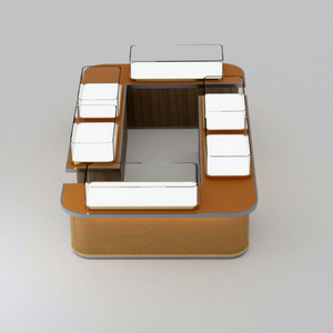 Vitrina de Joyería de Vidrio Decorativa de Moda, Color y Tamaño Personalizables, Diseño 3D+CAD para Diseño de Interiores de Joyerías - Product Image 1