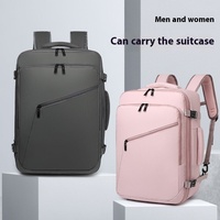 Sac à dos pour ordinateur portable grande capacité, étanche, multifonction, avec fermeture éclair, pour unisexe, affaires, voyages, étudiants, en polyester Oxford