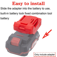 Adaptateur pour outils Li-ion 18V pour convertir en Lidl Parkside X20V Adaptateur de batterie Li-ion Accessoires pour outils électriques