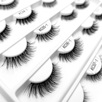 Cils naturels 3D végétaliens sans cruauté Emballage personnalisé Bande transparente Nouveau matériau Fibre végétale Faux cils Longueurs Outils de maquillage