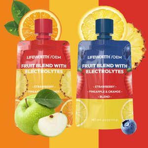 Lifeworth thể thao dinh dưỡng chất điện giải với trái cây pha trộn năng lượng uống gói không thêm đường Gluten miễn phí chất béo 0g với magiê - Product Image 4