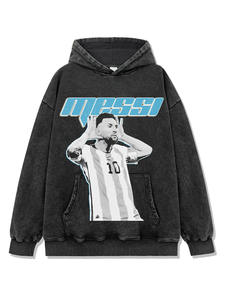 American Vintage for <span class=keywords><strong>Messi</strong></span> Impreso Heavy Cotton Crewneck <span class=keywords><strong>Sudadera</strong></span> Cross-Border Camiseta <span class=keywords><strong>de</strong></span> manga corta Oversized Casual Knitted - Product Image 5