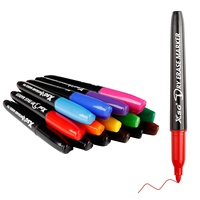 Lot de 15 marqueurs pour tableau blanc transfrontalier avec écriture fluide et lisse, assortiment 4 couleurs + 3 marqueurs noirs, modèle X-2018, emballé