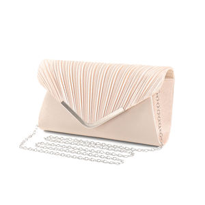 Bolso de mano elegante y elegante para mujer, bolso de hombro de banquete de moda con decoración metálica - Product Image 2