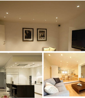 Spot encastré LED multi-puissance 2700K-6500K CCT réglable pour hôtel, magasin, restaurant, éclairage commercial