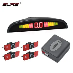 Eurs Led 4 Sensoren 16Mm Omkeren Radar Voor Auto Originele Platte Park Sensor Alarm Parking Radar System 6 Kleur