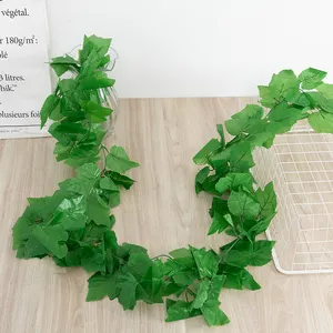 Plante artificielle feuille de raisin vigne décoration de fête lierre mariage plante verte en soie artificielle de qualité