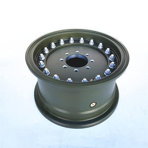 Material de llantas 6061 T6, ruedas de camión de 2 piezas, llantas de aleación forjadas, llantas beadlock verdes 18x9,5 de China - Product Image 1