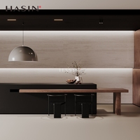 Nouvelle conception, dalle en pierre frittée 1020x3020, aspect marbre travertin, luxe, épaisseur 3 mm, pour mur de fond de salon