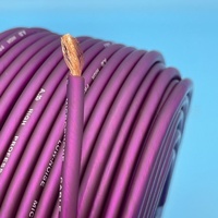 Câble audio blindé 96P à 2 conducteurs avec gaine en PVC pour haut-parleur, fil de cuivre violet 2x16x0.10, rouleau de 90m