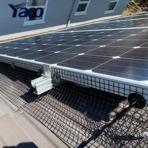 Schwarzes geschweißtes pvc-Solarpanel mit Netz (Vogel-Wire-Guard-Kit) mit schutzwinkel (Pivennetz)