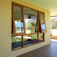Fenêtres pour maisons, aluminium acoustique, double vitrage, verre trempé, fenêtre pivotante extérieure, bureau, bâtiment résidentiel