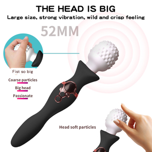 Vibromasseur Magic AV Wand pour femmes, stimulateur clitoridien à double tête 9 fréquences, col flexible à 360°, jouet sexy en silicone - Product Image 4