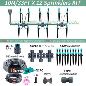 Temporizador de Riego para Jardín, Kit de Riego por Goteo de 20 Metros con 20 Aspersores, Sistema de Riego Automático para Uso en Exteriores - Product Image 3