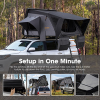 Tentes de toit SAN HIMA à montage rapide, robustes, légères, en ABS, avec panneau numérique intégré pour le camping 4x4