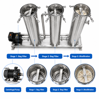 Nouveau Système de Filtration à Trois Étapes à Haut Débit, Pompe en Acier Inoxydable, Équipement de Filtration Liquide en Ligne, Marque YUBO, Fabrication Personnalisée