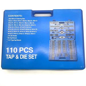 Vente en gros M2-M18 110 pièces de tarauds et matrices <span class=keywords><strong>m</strong></span>étriques pour taraudage et coupe de filetage - Product Image 3
