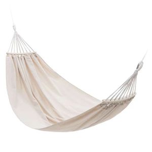 Hamaca <span class=keywords><strong>de</strong></span> Lona Anti-Vuelco, Hamaca Doble para Acampar al Aire Libre con Palo <span class=keywords><strong>de</strong></span> Madera Curvado y Diseño <span class=keywords><strong>de</strong></span> Pico <span class=keywords><strong>de</strong></span> Pato para Jardín, Parque - Product Image 6
