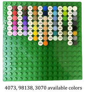 Mattoncini Piatti Rotondi Compatibili 98138 1x1 per Mosaico Pixel, Mattoncini Creativi Fai-da-Te per Costruzioni MOC - Product Image 4