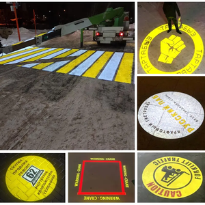 Avertissement industriel rotatif Gobo Light 50W publicité personnalisée Laser alerte de sécurité <span class=keywords><strong>Led</strong></span> Logo <span class=keywords><strong>projecteur</strong></span> zone de danger signe <span class=keywords><strong>projecteur</strong></span> - Product Image 3