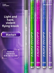 <span class=keywords><strong>Canne</strong></span> <span class=keywords><strong>à</strong></span> <span class=keywords><strong>pêche</strong></span> TRY&V OEM Lingtian de deuxième génération, noire, pour <span class=keywords><strong>pêche</strong></span> en fosse, 6/8/10/15H, ultra légère, super résistante, 19 carbone, <span class=keywords><strong>canne</strong></span> <span class=keywords><strong>à</strong></span> <span class=keywords><strong>pêche</strong></span> manuelle - Product Image 1