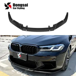 ST stil karbon ön dudak tampon çene Spoiler kanat Splitter BMW M5 F90 LCI CS yarışması 2021 +