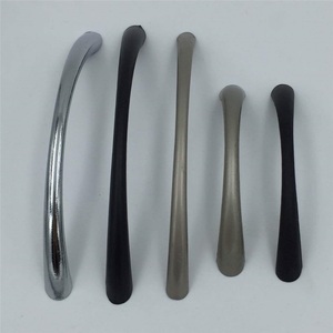 Modern Bronze Cabinet Door <b>Drawer</b> Handle Crescent Furniture Hardware for Wardrobe Kitchen 211 Bright Sand <b>Silver</b> Sand Black - Product Image 2