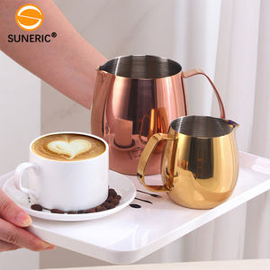 300ml 700ml <span class=keywords><strong>Barista</strong></span> Espresso Tasse en mousse <span class=keywords><strong>à</strong></span> la vapeur pour <span class=keywords><strong>Machine</strong></span> <span class=keywords><strong>à</strong></span> café 304 Pichets <span class=keywords><strong>à</strong></span> lait en acier inoxydable <span class=keywords><strong>à</strong></span> bec pointu 700ml - Product Image 2