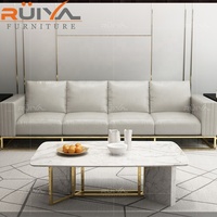 Ensembles de canapés arabes de luxe modernes pour salon, modernes 1+2+3 avec cadre doré