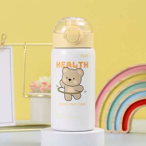 Cute Design Portable Tumbler With Lid Round Plastic Water Bottle For Travel All People Vacuum Flask - Product Image 4