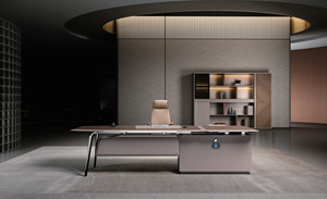 5 Jahre Garantie Büromöbel für den Arbeitsplatz Moderner Designer-Schreibtisch für Chefs L-förmiger CEO-Geschäftstisch - Product Image 3