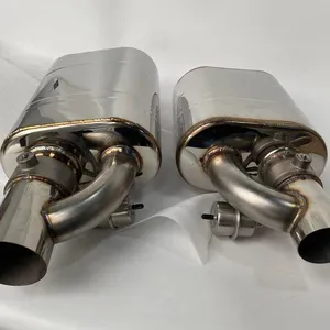 高品质304不锈钢汽车排气阀消声器消音器定制真空气动型
