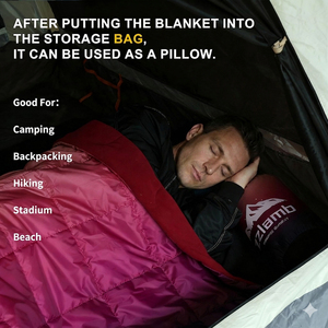 Couverture de camping personnalisée à capuche E-RIKE Factory BSCI, couette de camping ultralégère, couverture de camping imperméable et portable - Product Image 4