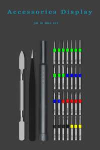 ชุดดอกไขควง <span class=keywords><strong>S2</strong></span> 30 in 1ใหม่ชุดเครื่องมือ parafusadeira ความแม่นยำในกระเป๋า - Product Image 5