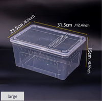 Offre Spéciale : Boîtes de Reproduction et d'Alimentation pour Reptiles – Robustes, Transparentes, Écologiques – Boîte d'Escalade pour Animaux de Compagnie – Accessoires pour Animaux