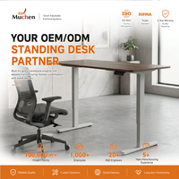 Pied de table de bureau électrique réglable en hauteur, cadre de bureau assis-debout électrique à moteur unique pour mobilier de bureau à domicile