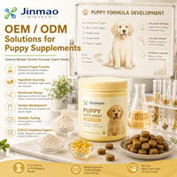 Friandises à mâcher souples pour chiots sans céréales, marque privée OEM, soutien des os et des articulations, formule de croissance haute puissance pour chiens jeunes de grande race