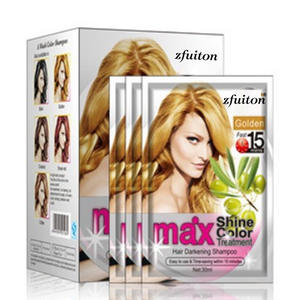 <span class=keywords><strong>Teinture</strong></span> capillaire noire à usage unique en sachet, crème colorante végétale sans ammoniaque à usage unique - Product Image 3