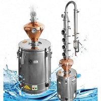 REALMAX Distillateur d'alcool en cuivre économique pour vodka et whisky, machine de distillation à reflux pour alcools