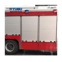Design Moderne Porte Roulante Automatique Alliage Aluminium pour Camion Pompiers, Finition Surface Haute Qualité