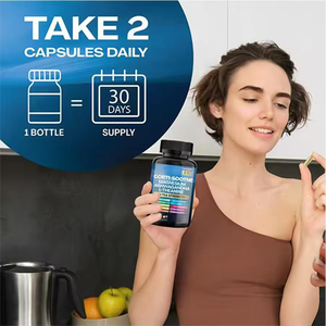 Stok Magnezyum Kompleksi 200mg Vegan Üçlü Magnezyum Glisinat Malat Sitrat Kapsülleri Yetişkinler İçin Bağışıklık Desteği ve Rahatlama - Product Image 4