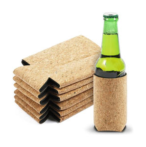 Funda de <span class=keywords><strong>Corcho</strong></span> para Latas y Botellas, <span class=keywords><strong>Aislante</strong></span> del Calor, Antideslizante, con Diseño de Madera Ecológico, Novedad en Venta - Product Image 1