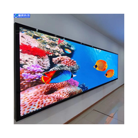 Écran LED d'intérieur Pushunled à faible consommation d'énergie, écran vidéo pour vitrine, mur vidéo, écran à pixels P2, contrôle de zone dynamique, 600cd/m