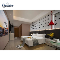 Ensemble de meubles de chambre d'hôtel 5 étoiles sur mesure, lit king-size moderne de luxe en bois, multifonctionnel, écologique, pour appartement