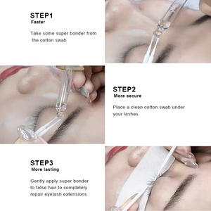 Pinky Leem Super Bonder pour cils personnalisés, accélérateur de séchage rapide transparent, extensions de cils, super bonder pour cils, colle pour cils - Product Image 5