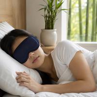 Masque de sommeil en bambou pour le camping en plein air, occultation totale, léger, respirant, OEM, toutes saisons, vente en gros